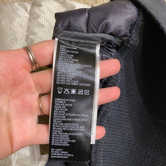 Prana Women’s Pyx Down Pullover Jacket Size XS Hoodie Puffer Outdoor Activewear - Picture 6 of 9